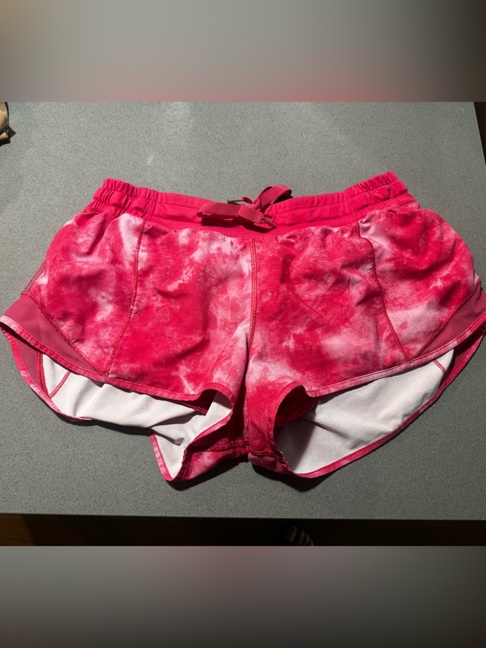 lululemon athletica Pink Tie-Dye Athletic Shorts